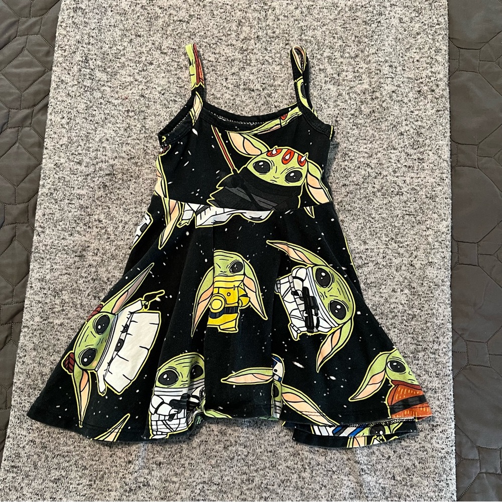 Great condition WRK Wild Rich Kids Star Wars Baby Yoda Paisley Dress